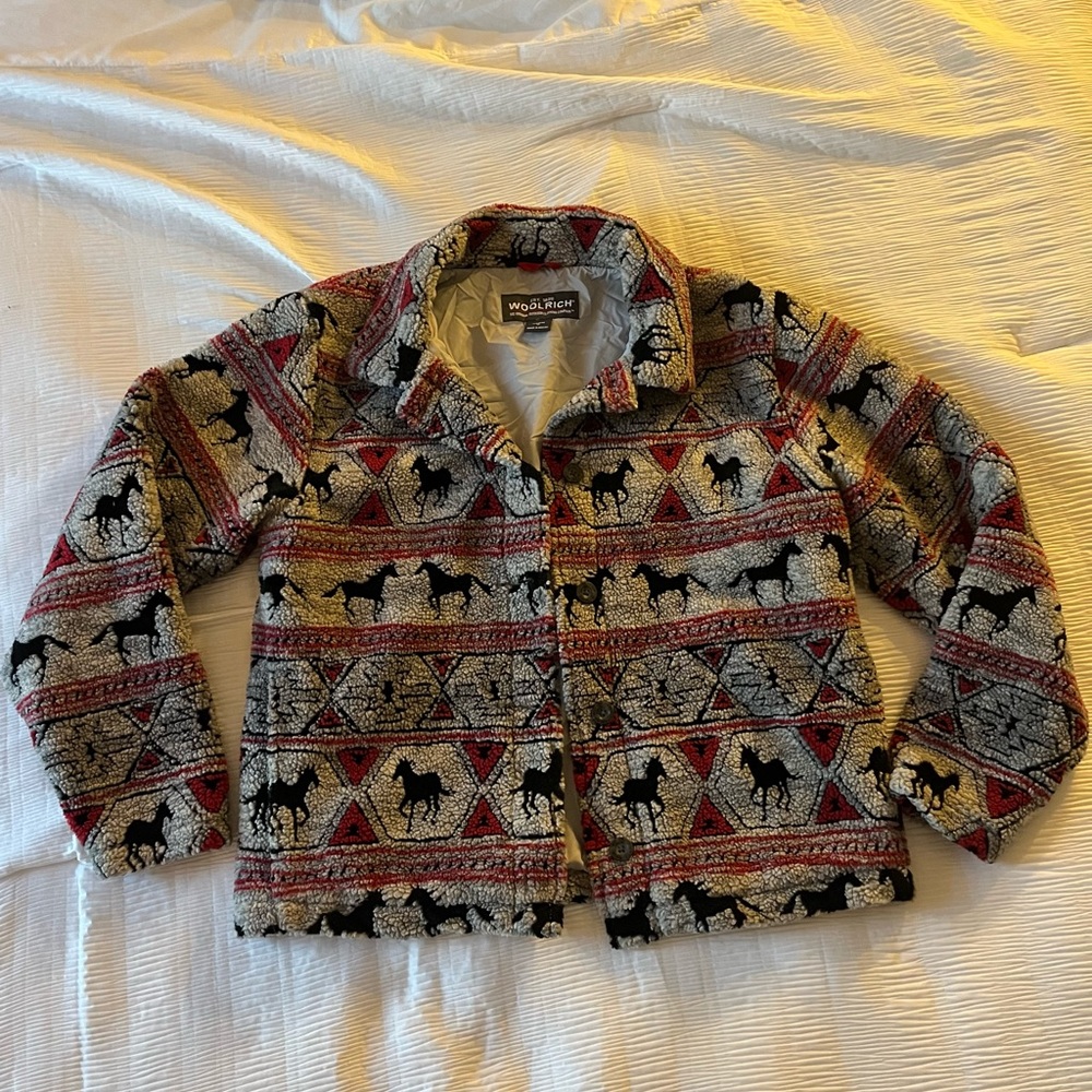 Vintage Woolrich Horse Button Up Jacket